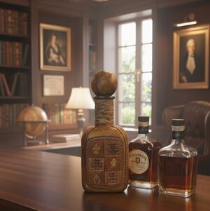 Vintage Leather Wrapped Italian Decanter